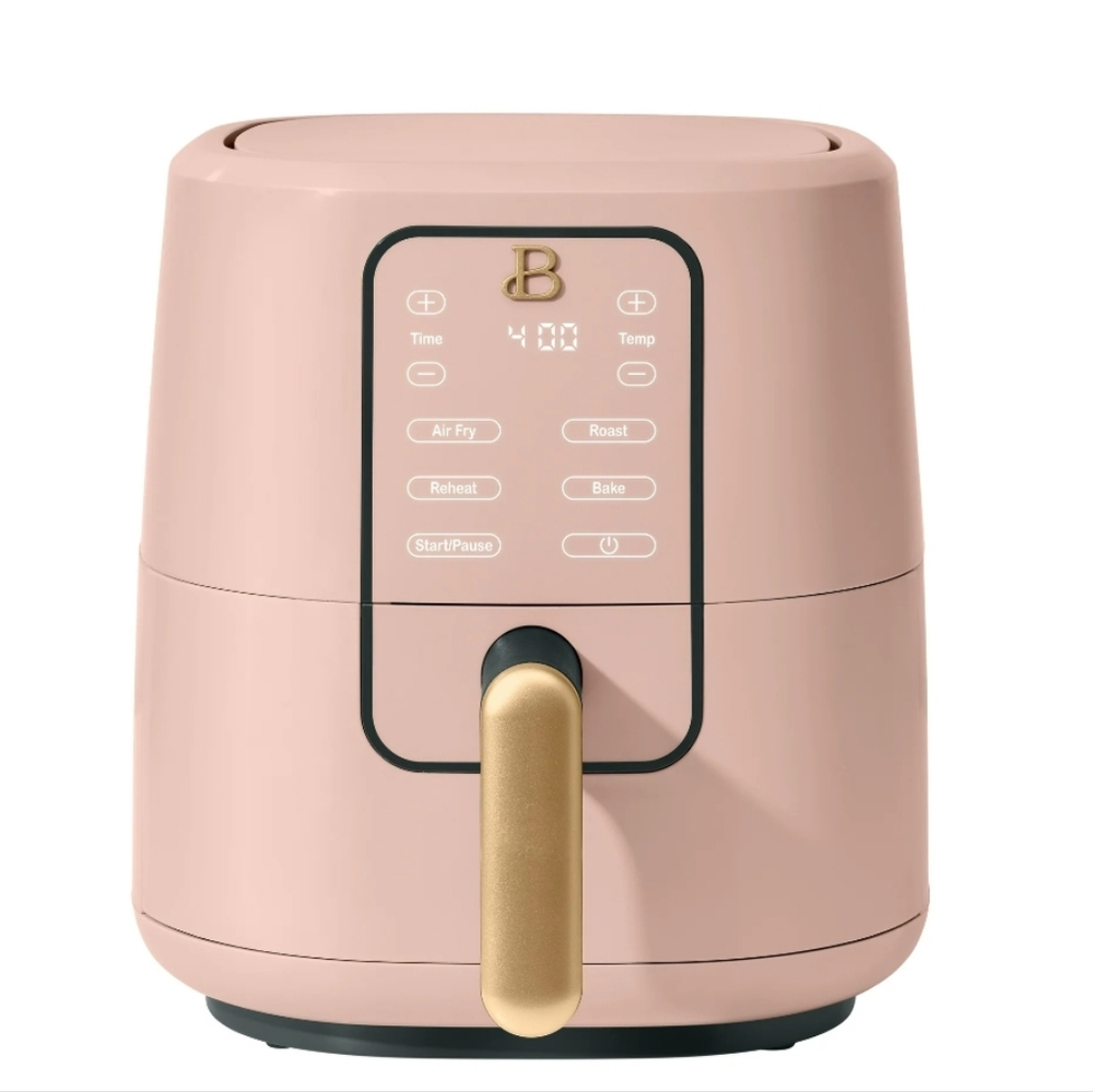 💕 New Beautiful Rose 3 Quart Air Fryer with Turbo Crisp Technology